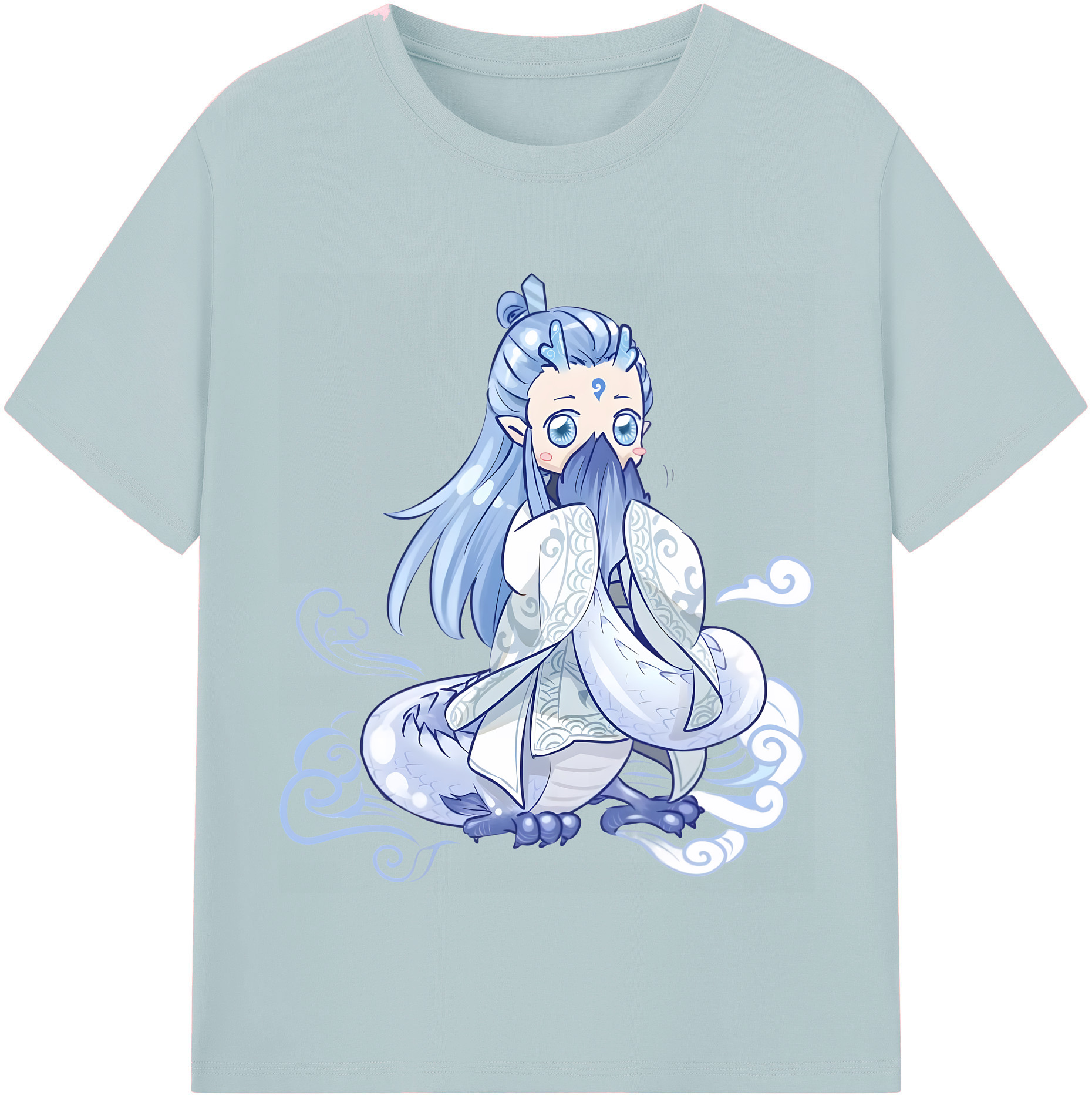 （画像用） Ne Zha 2 ナタ 魔童の大暴れ 綿100％半袖Tシャツ（フロントプリント）